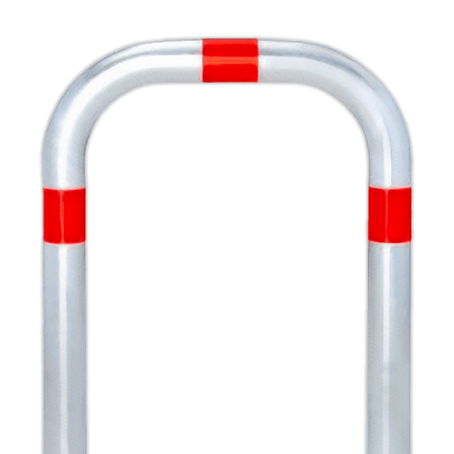 Barre de protection en acier 500x800xØ60mm réfléchissant