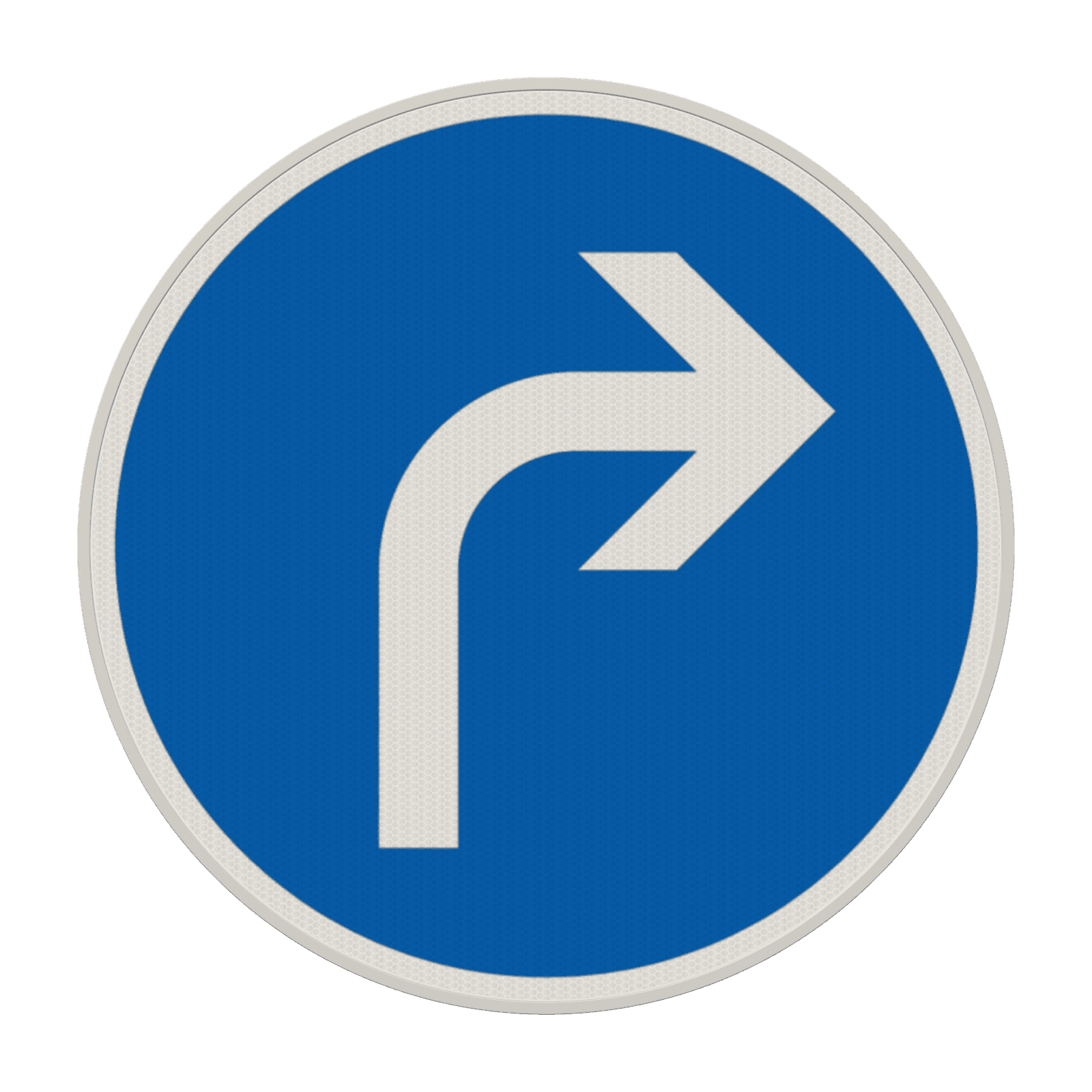 Verkehrszeichen 209-20 - Vorgeschriebene Fahrtrichtung – rechts