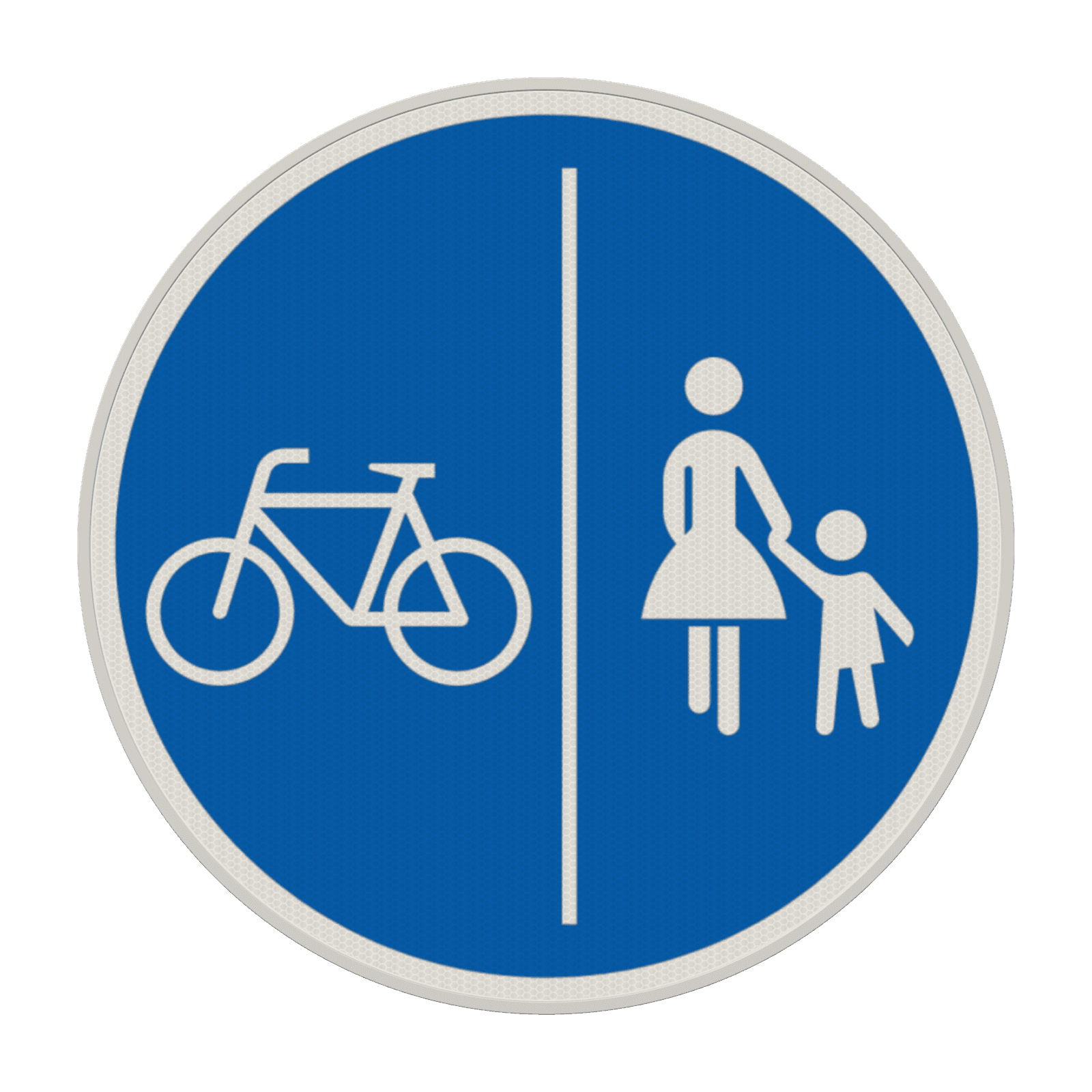 Verkehrszeichen 241-30 - Getrennter Rad- und Gehweg