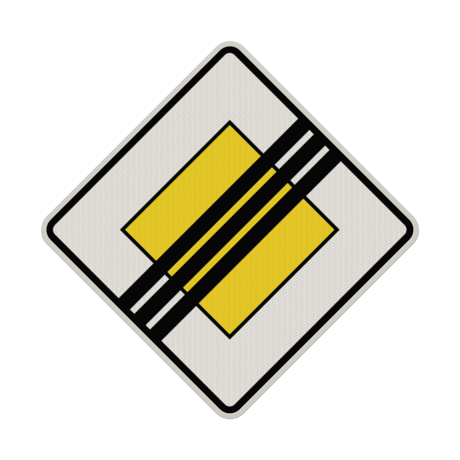 Verkehrszeichen 307 - Ende der Vorfahrtstraße