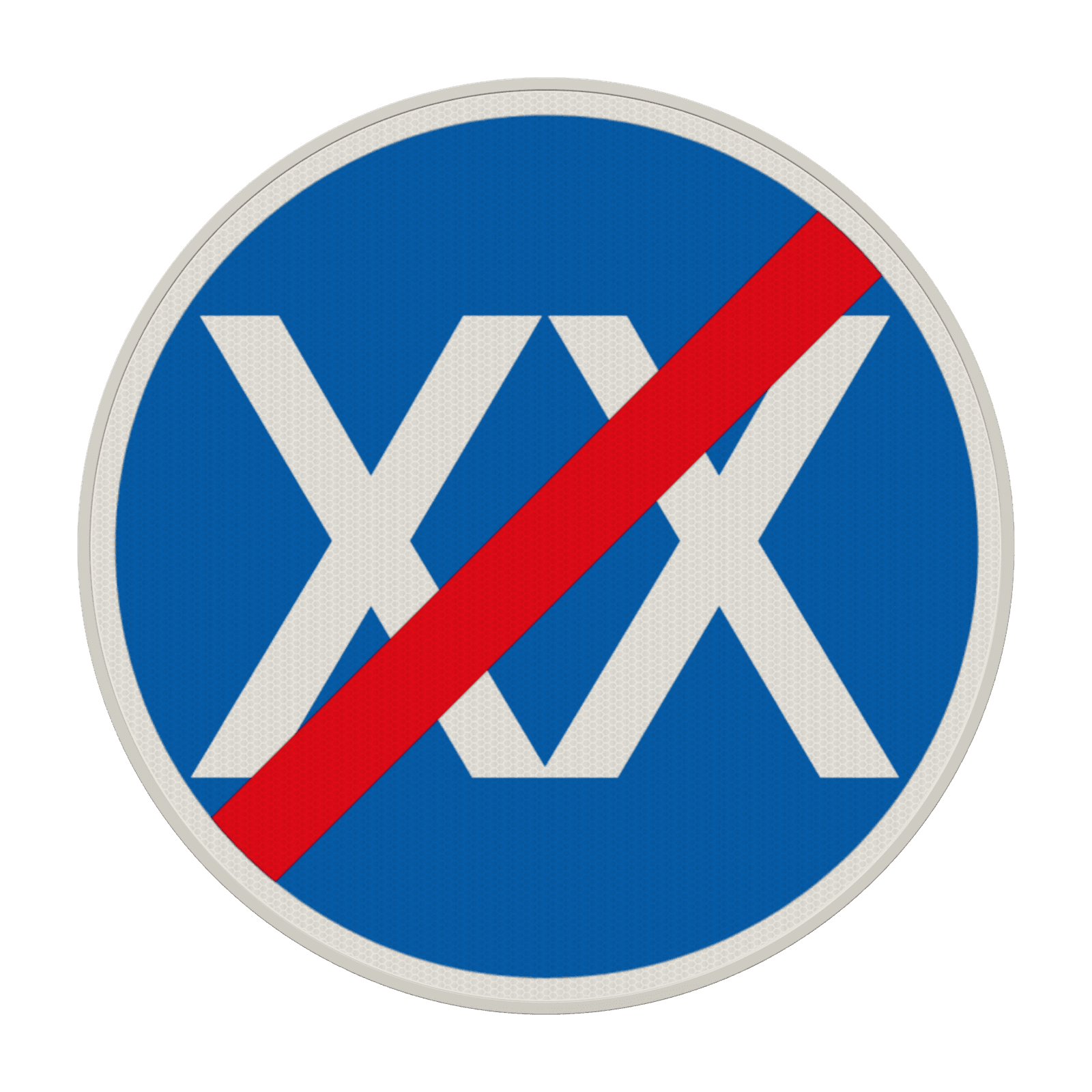 Verkehrszeichen 279 - Ende der vorgeschriebenen Mindestgeschwindigkeit wie gewünscht