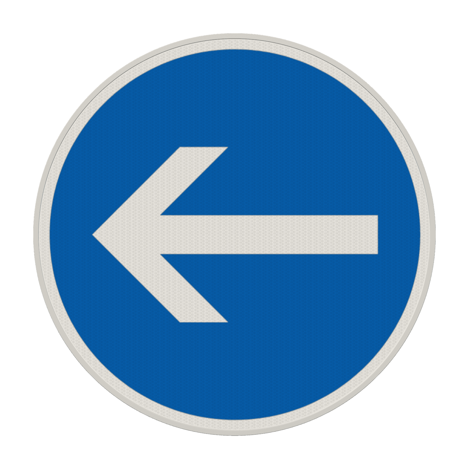 Verkehrszeichen 211-10 - Vorgeschriebene Fahrtrichtung – hier links