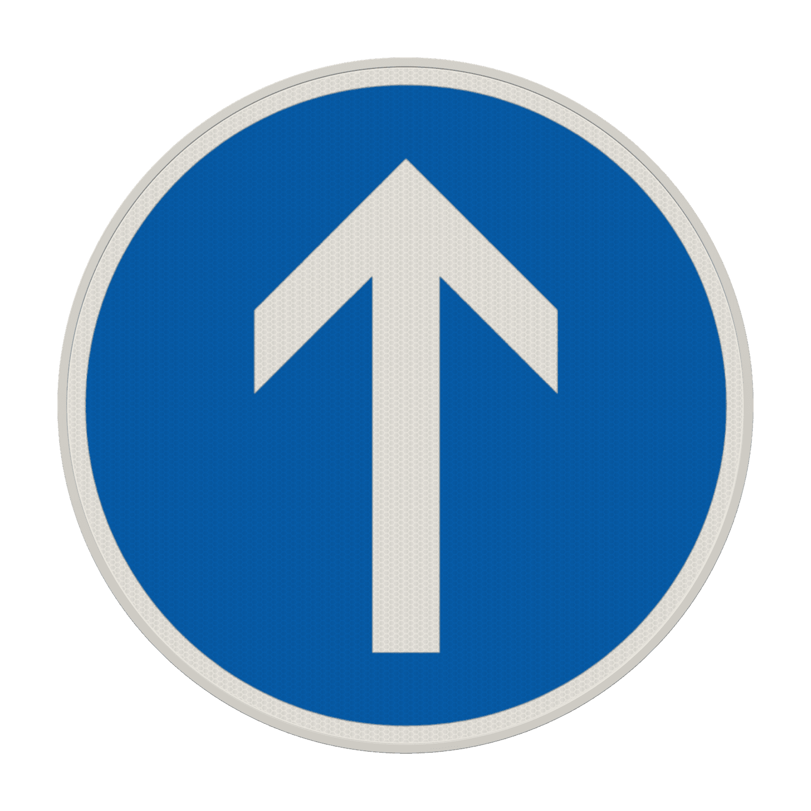 Verkehrszeichen 209-30 - Vorgeschriebene Fahrtrichtung – geradeaus