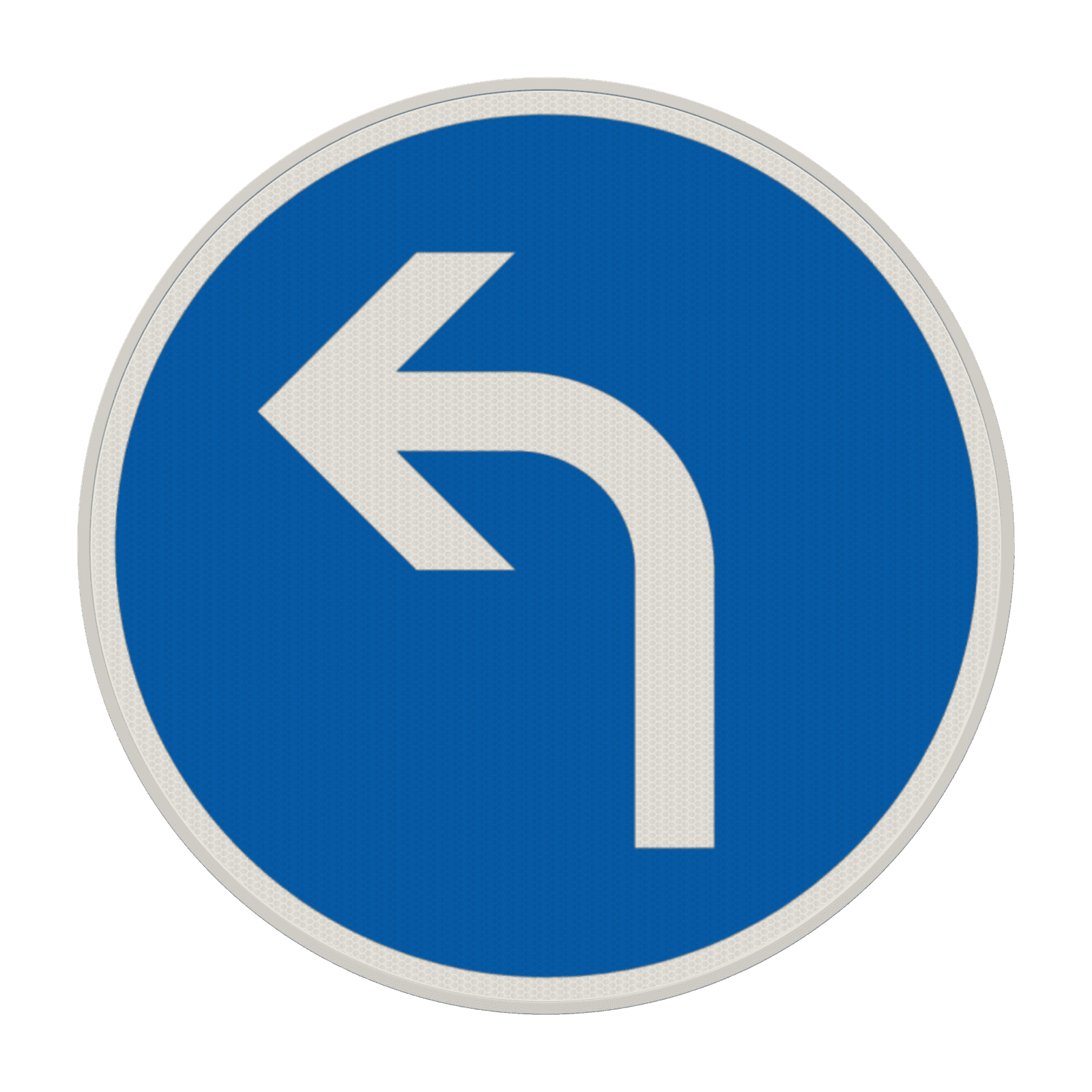 Verkehrszeichen 209-10 - Vorgeschriebene Fahrtrichtung – links