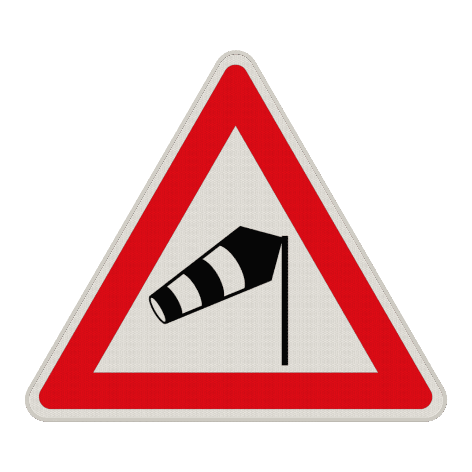 Verkehrszeichen 117-10 - Seitenwind von rechts