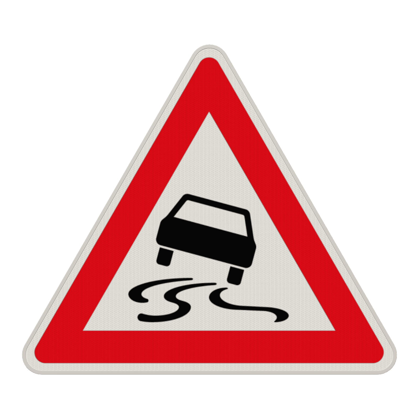 Verkehrszeichen 114 - Schleudergefahr bei Nässe oder Schmutz