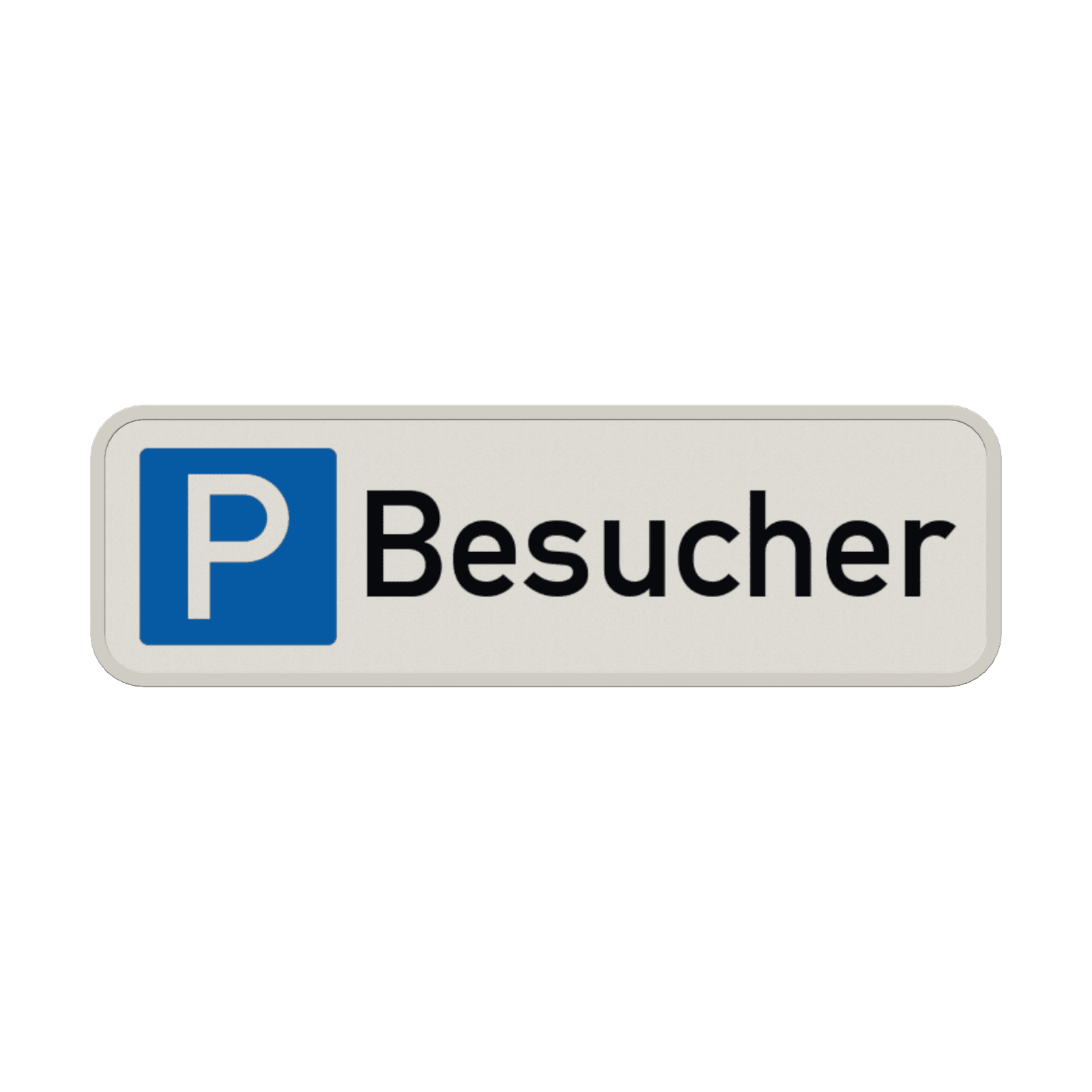 Parkschilder - Parkplatz nur für Besucher - reflektierend