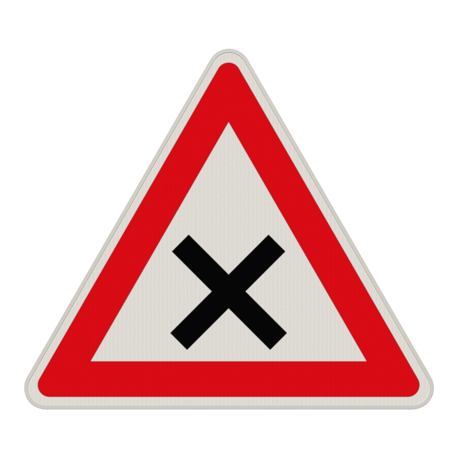 Verkehrszeichen 102 - Kreuzung oder Einmündung mit Vorfahrt von rechts