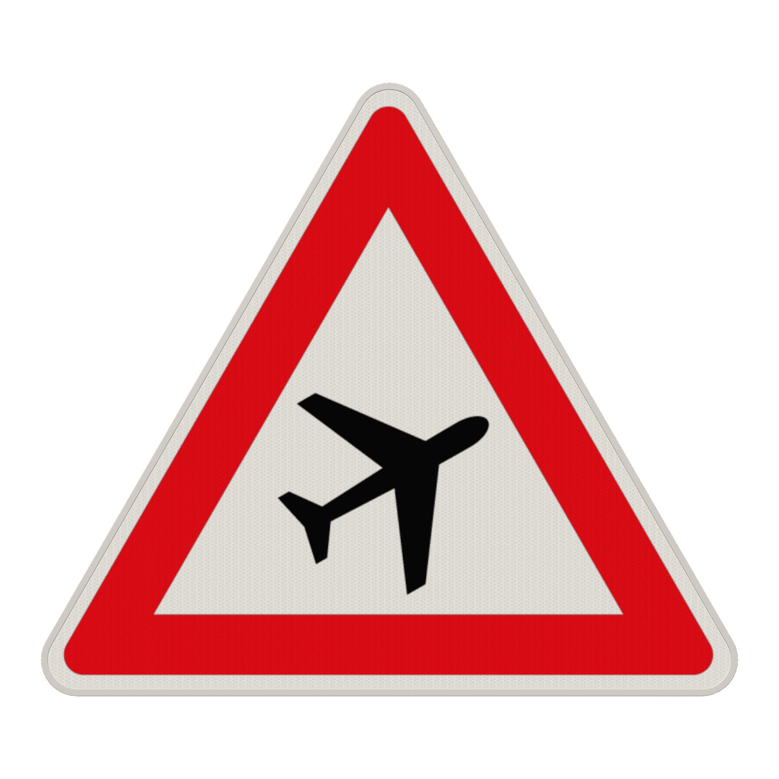 Gefahrzeichen 101-20 - Flugbetrieb, Aufstellung links