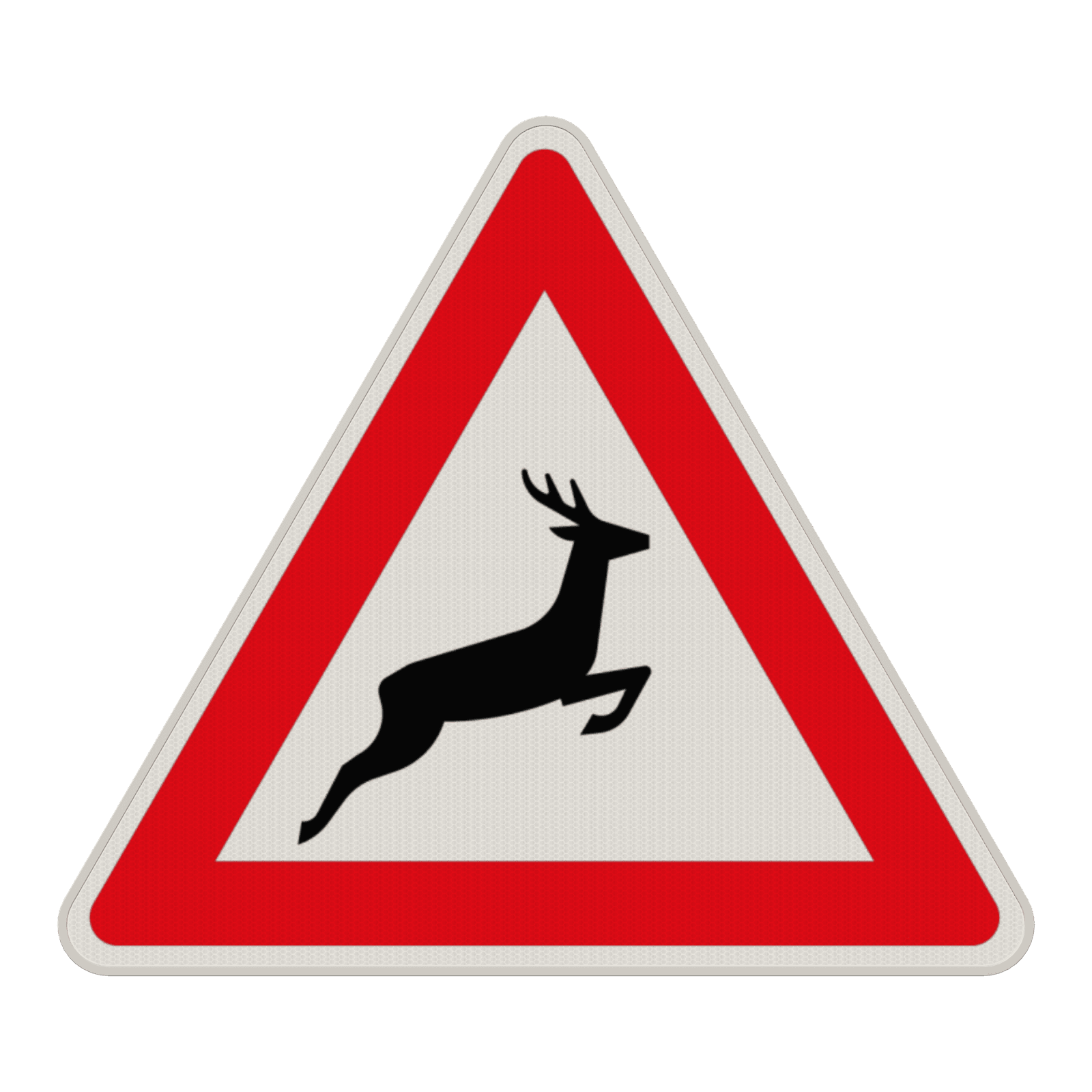 Gefahrzeichen 142-20 - Wildwechsel! Aufstellung links