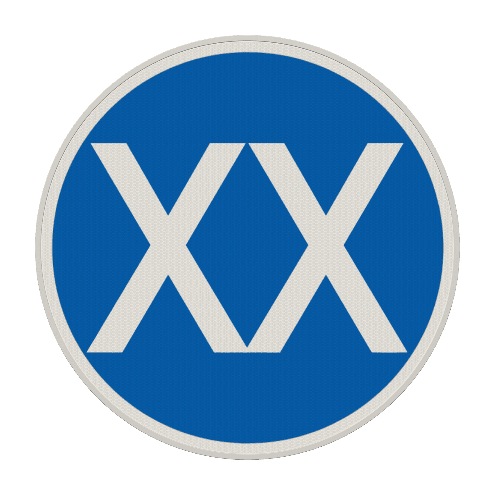 Verkehrszeichen 275 - Mindestgeschwindigkeit nach Wunsch