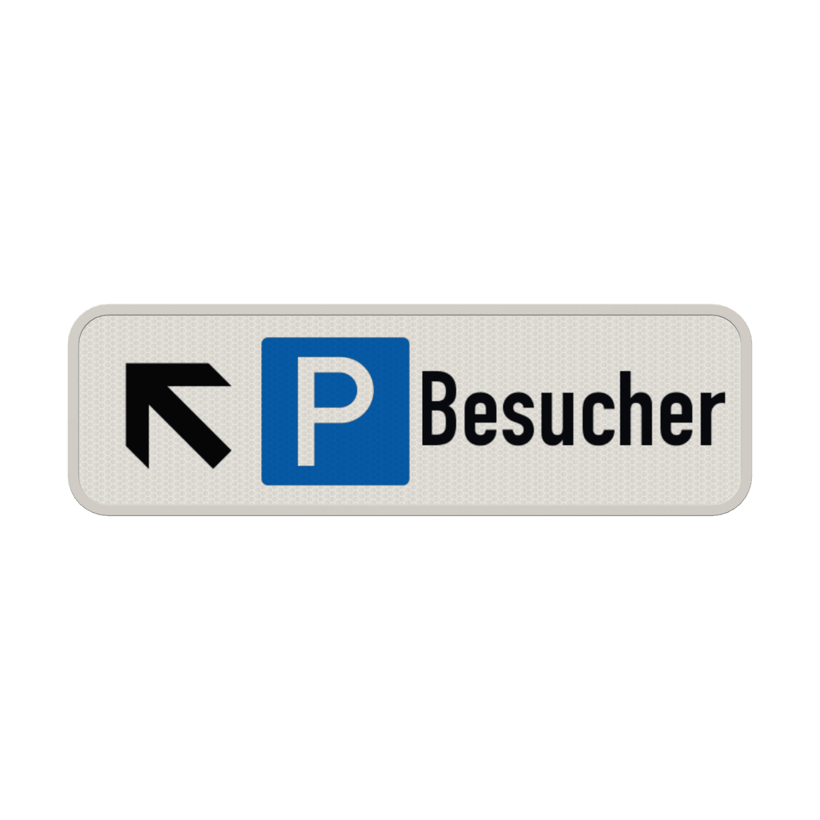 Parkschilder - Parkplatz nur für Besucher mit Pfeile