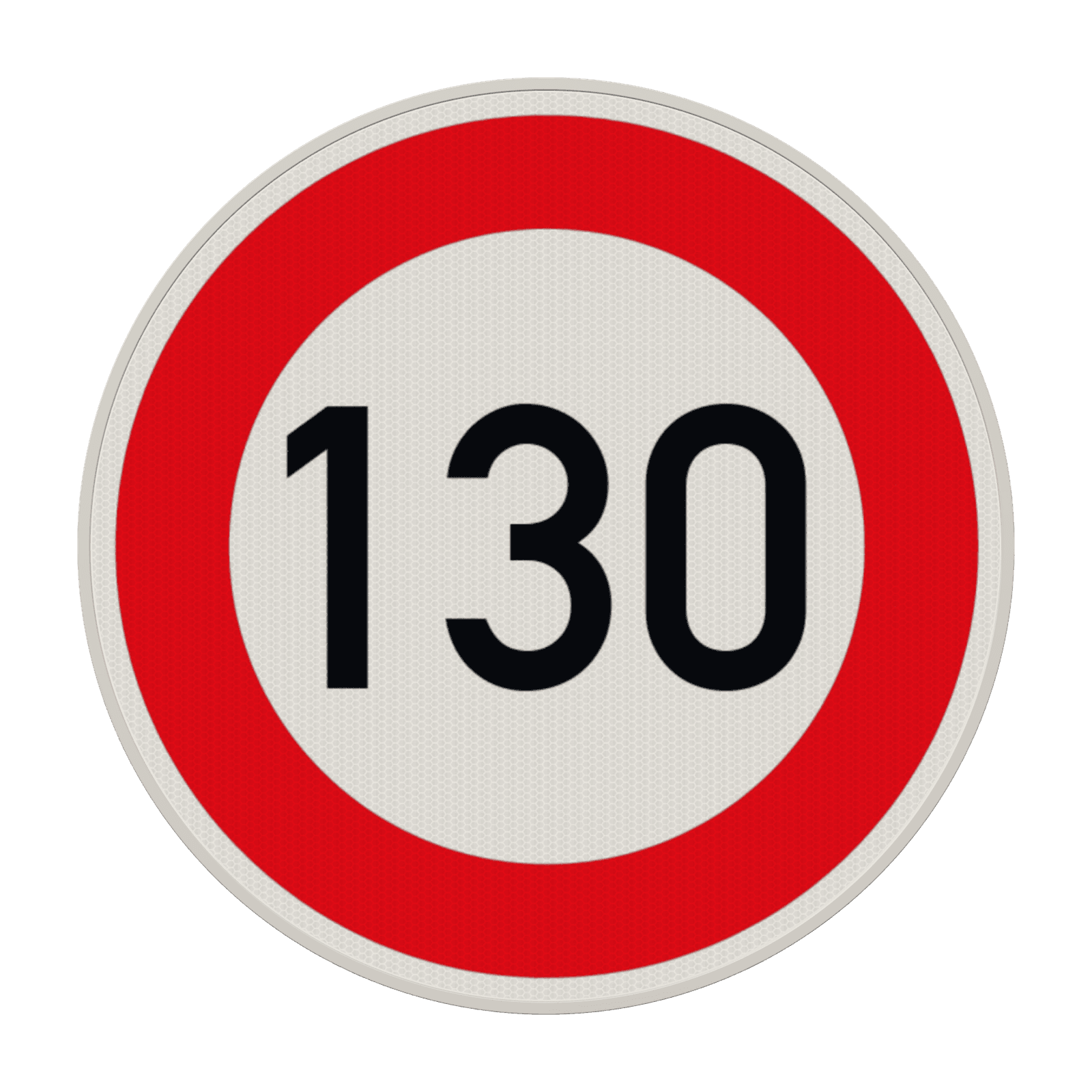 Vorschriftszeichen 274-130 - Zulässige Höchstgeschwindigkeit 130 km/h