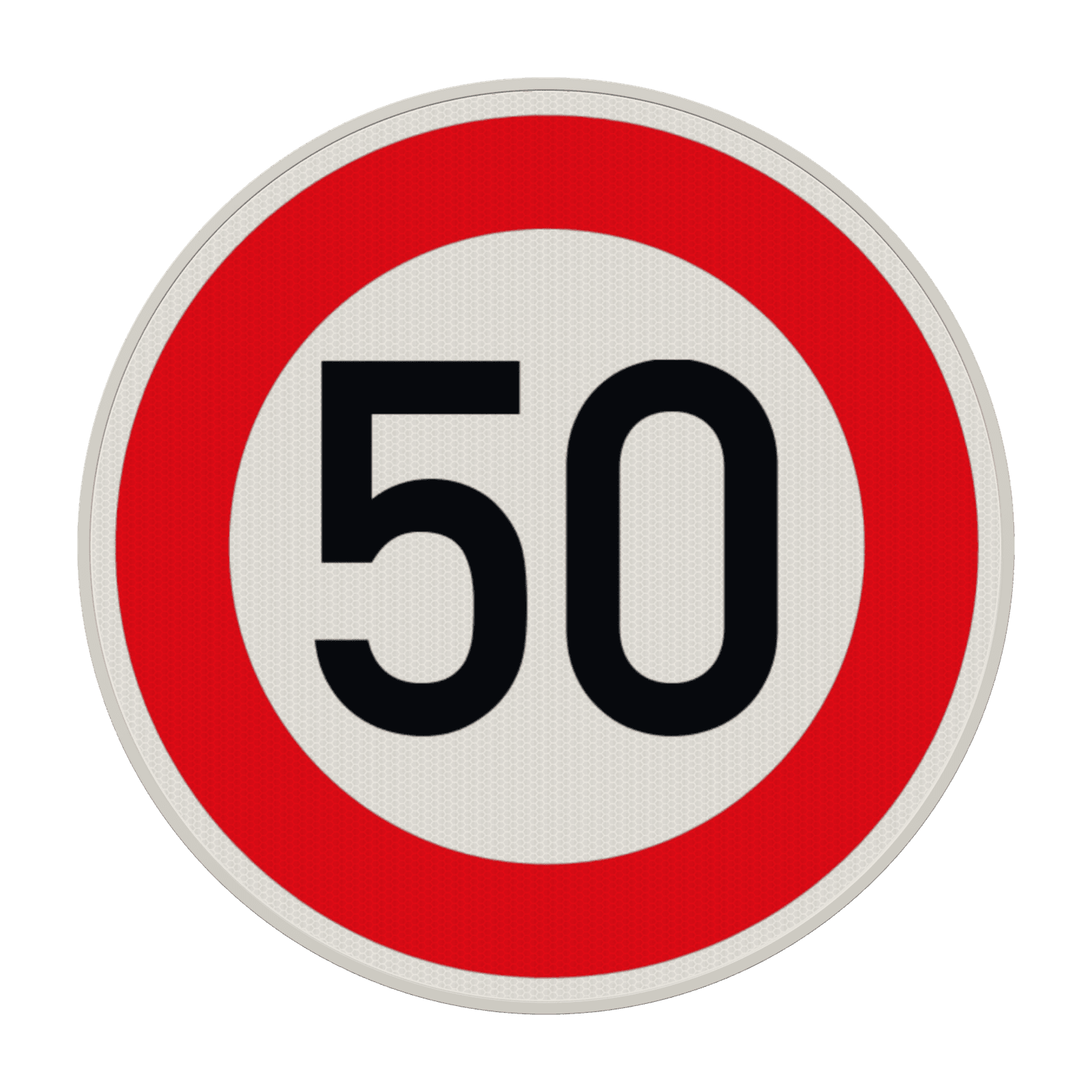 Vorschriftszeichen 274-50 - Zulässige Höchstgeschwindigkeit 50 km/h
