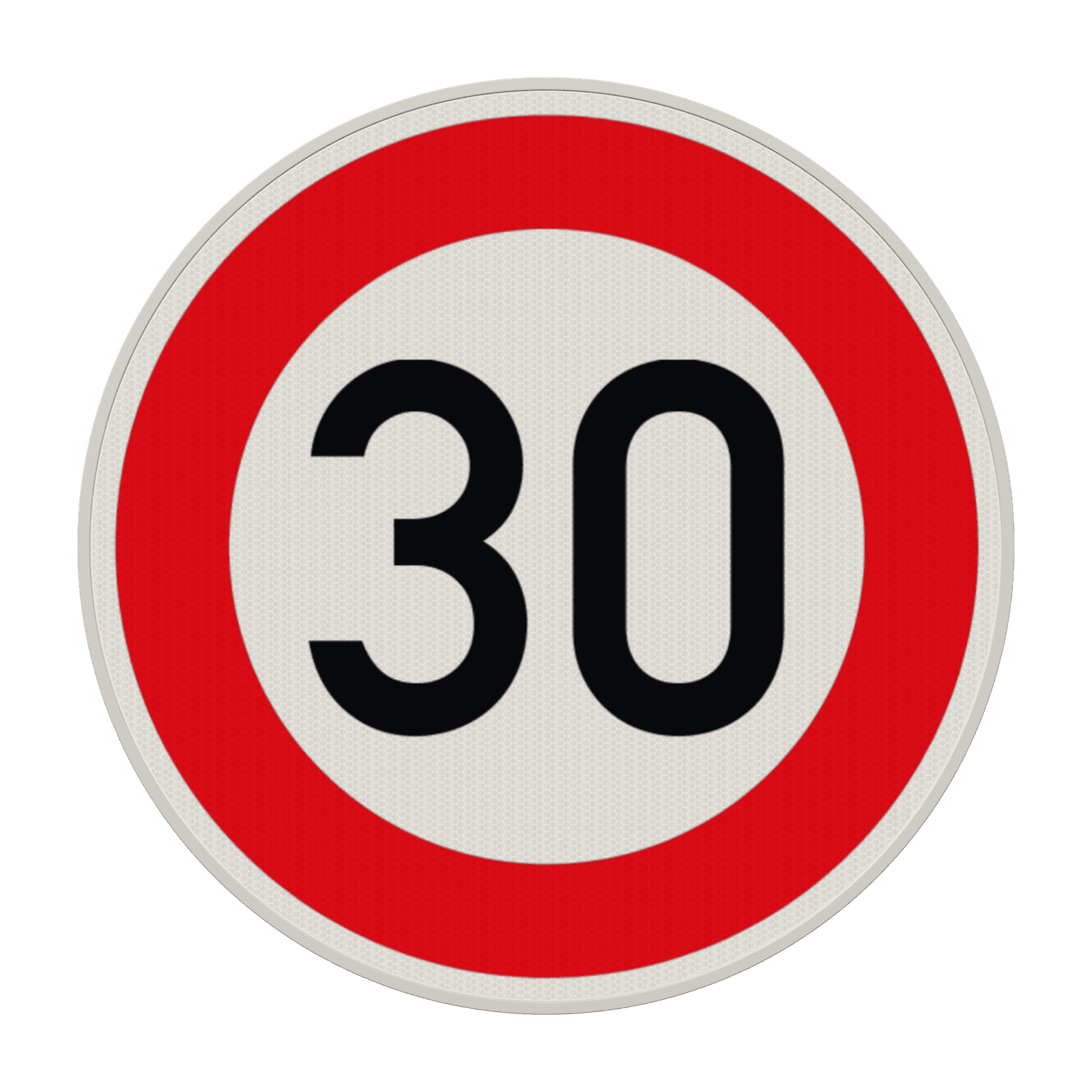 Vorschriftszeichen 274-30 - Zulässige Höchstgeschwindigkeit 30 km/h
