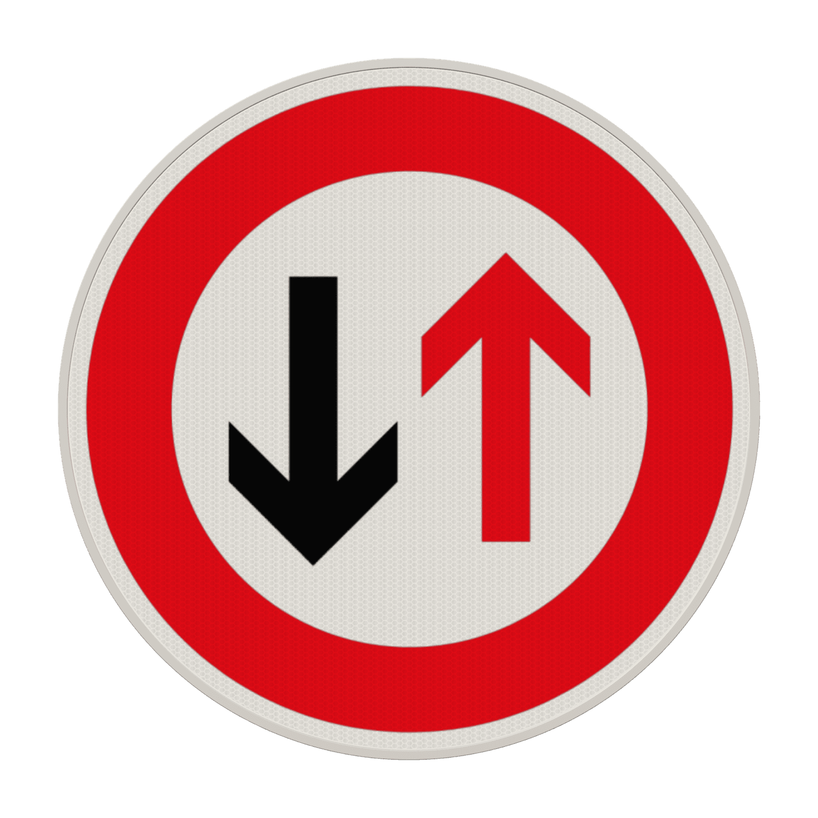 Verkehrszeichen 208 - Vorrang des Gegenverkehrs