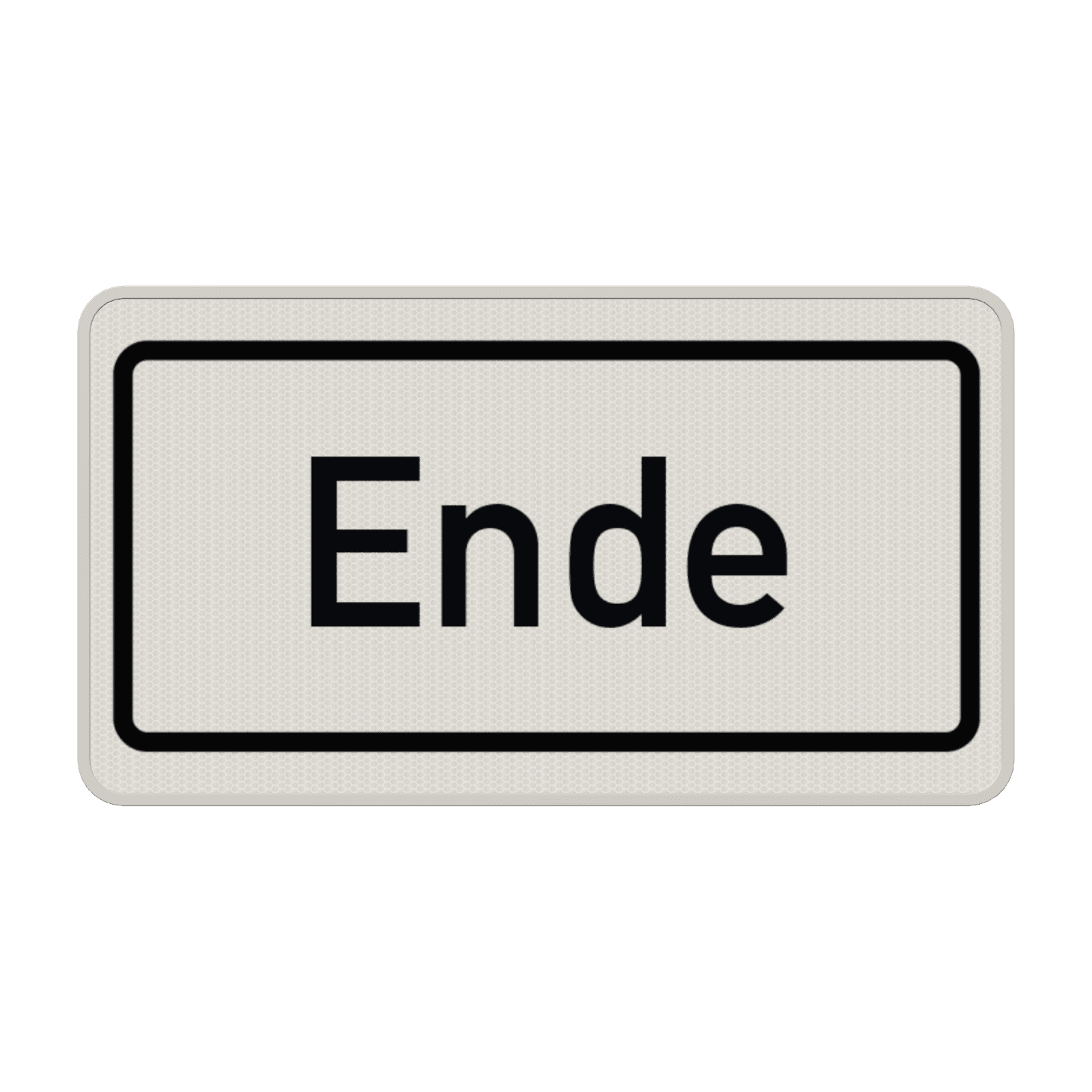 Verkehrszusatzeichen 1012-31 - Ende