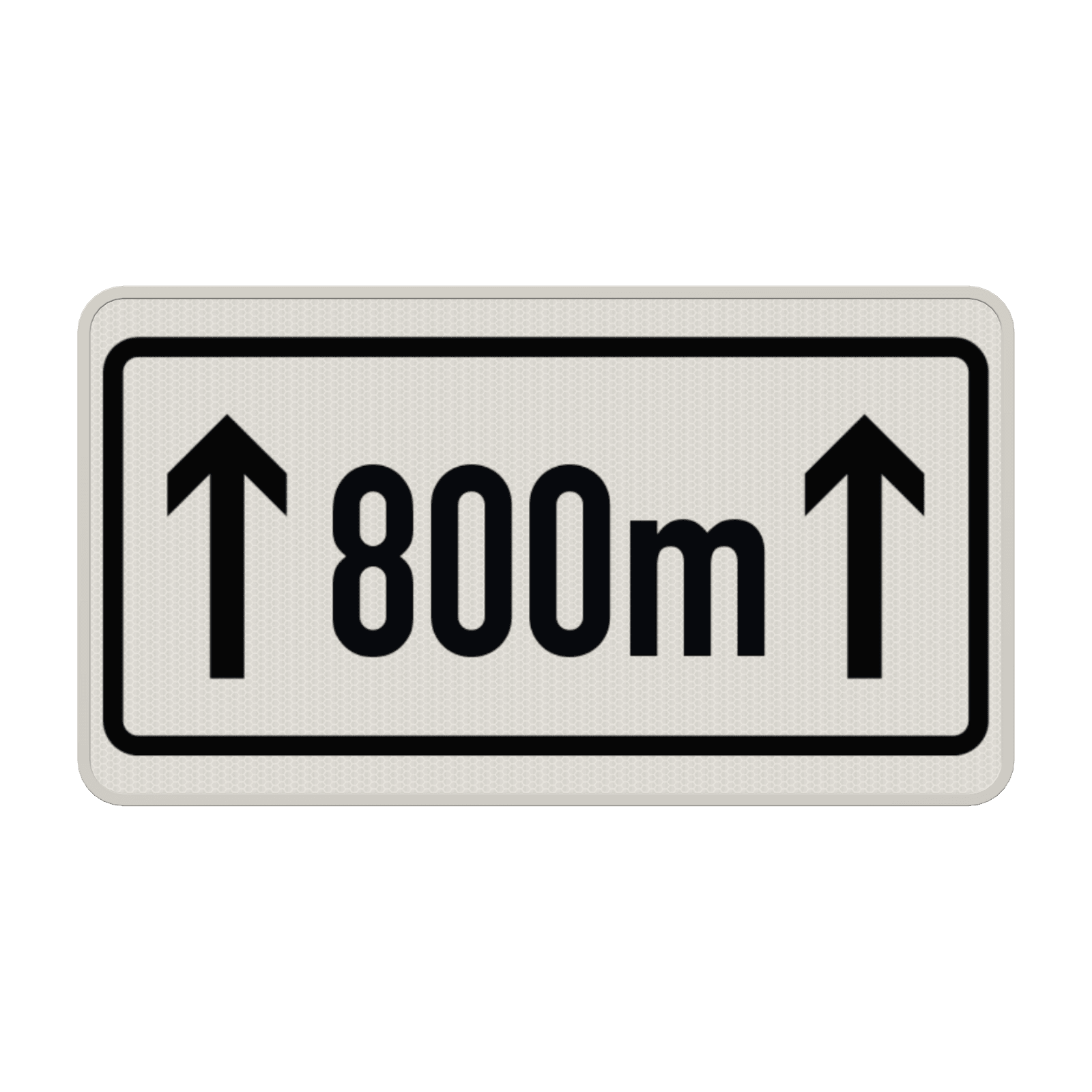 Verkehrszeichen 1001-30 - Auf ... m (meter)