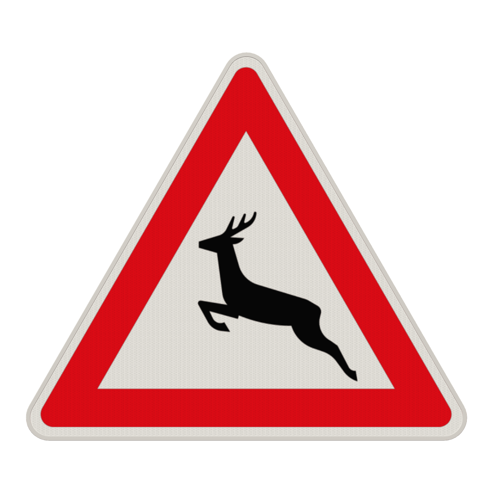 Verkehrszeichen 142-10 - Wildwechsel! Aufstellung rechts