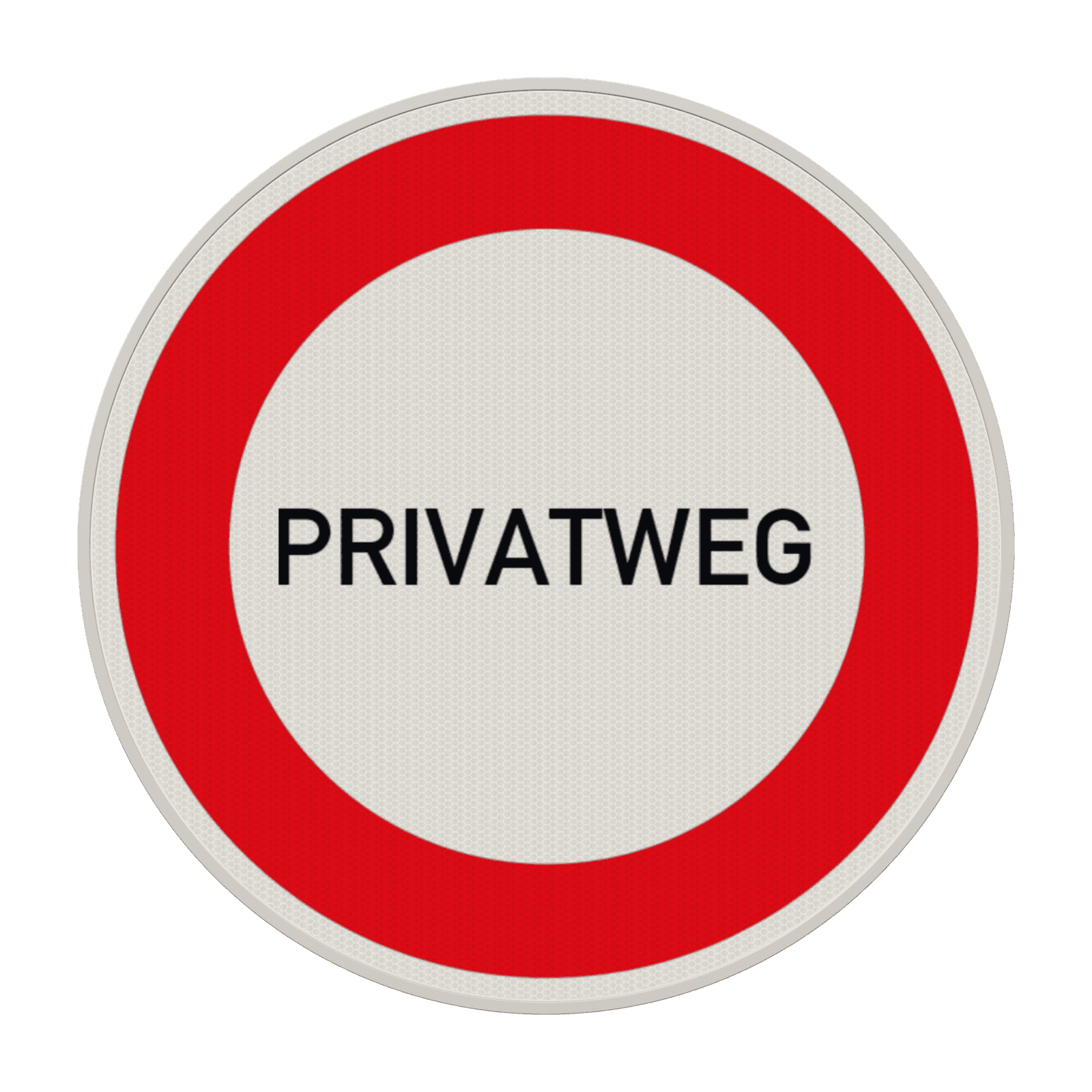 Verbotsschild Privatweg