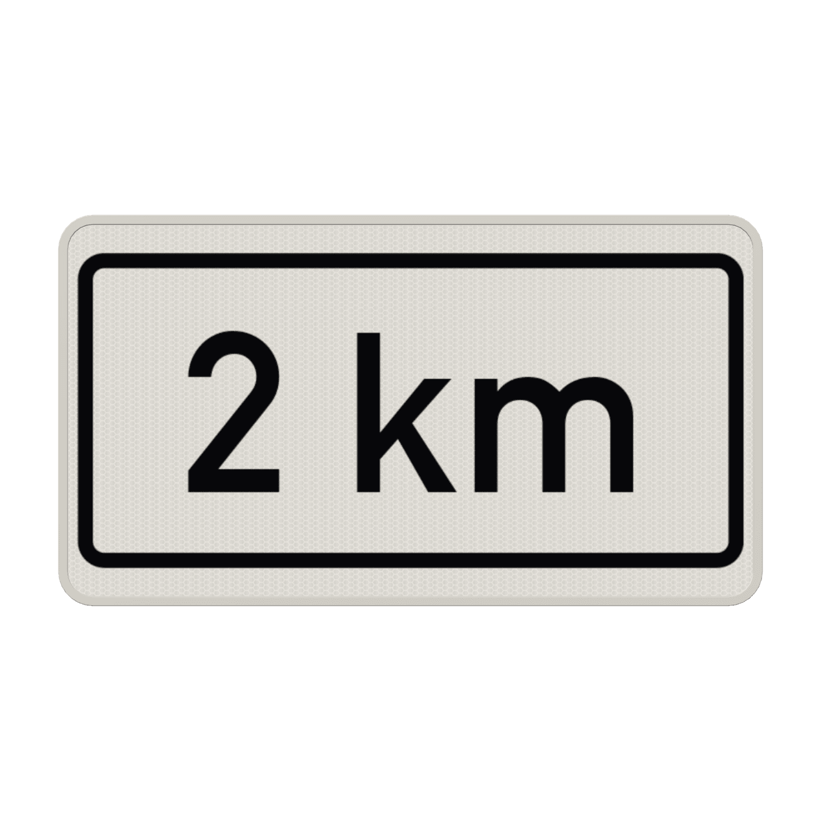 Verkehrszusatzeichen 1004-35 - Nach ... km (kilometer)