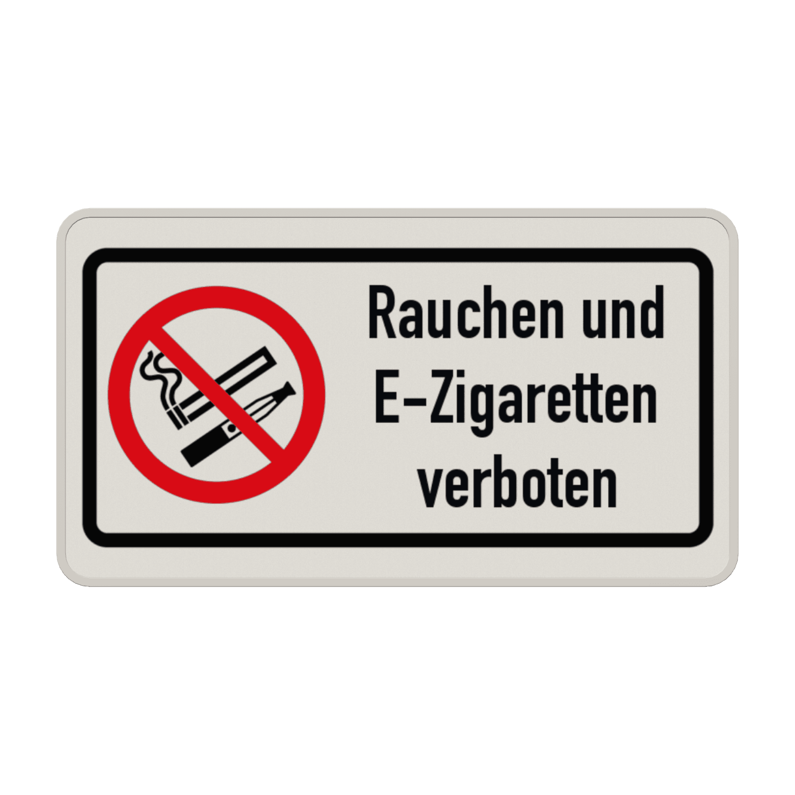 Verbotsschilder - Rauchen und E-Zigaretten verboten