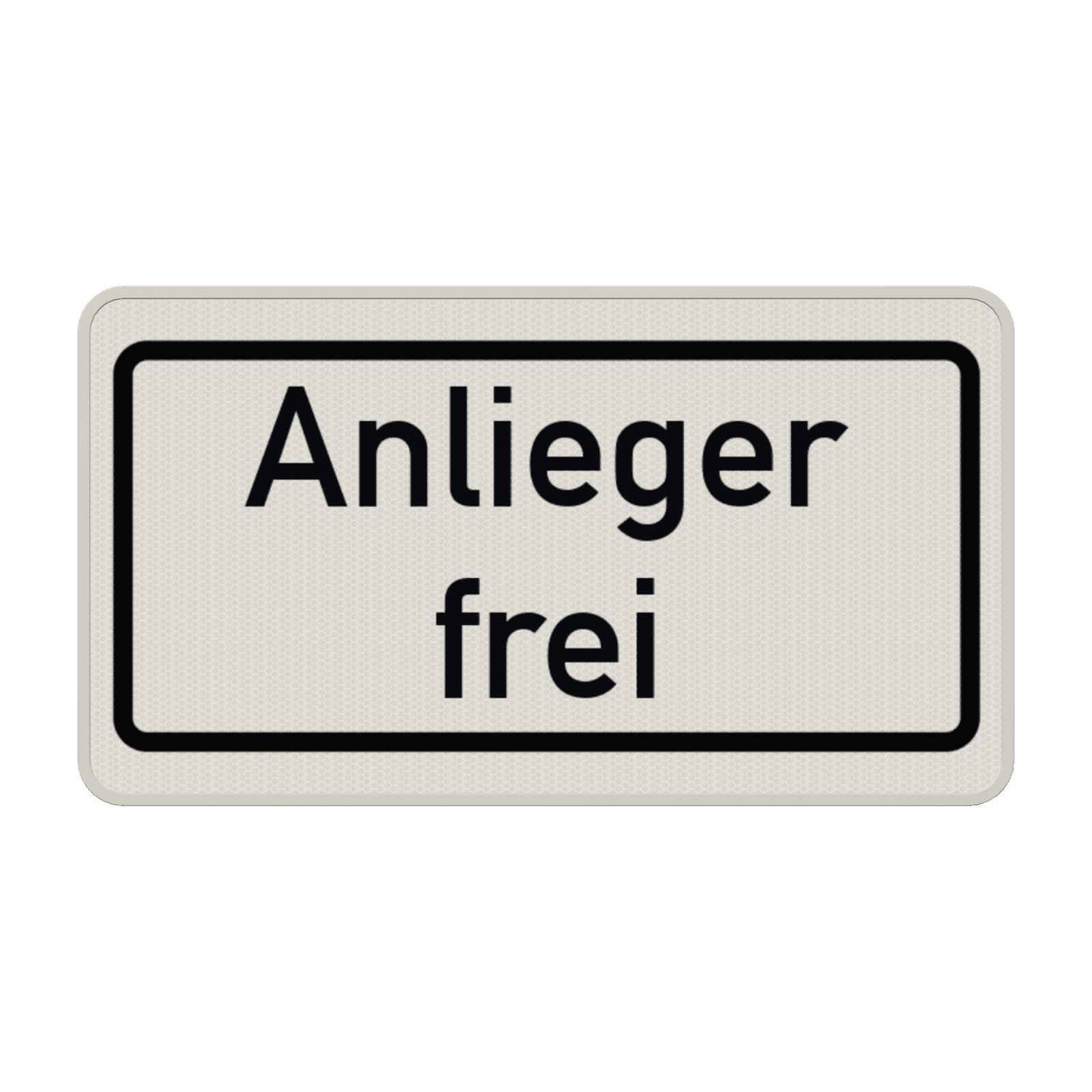Verkehrszusatzeichen 1020-30 - Anlieger frei