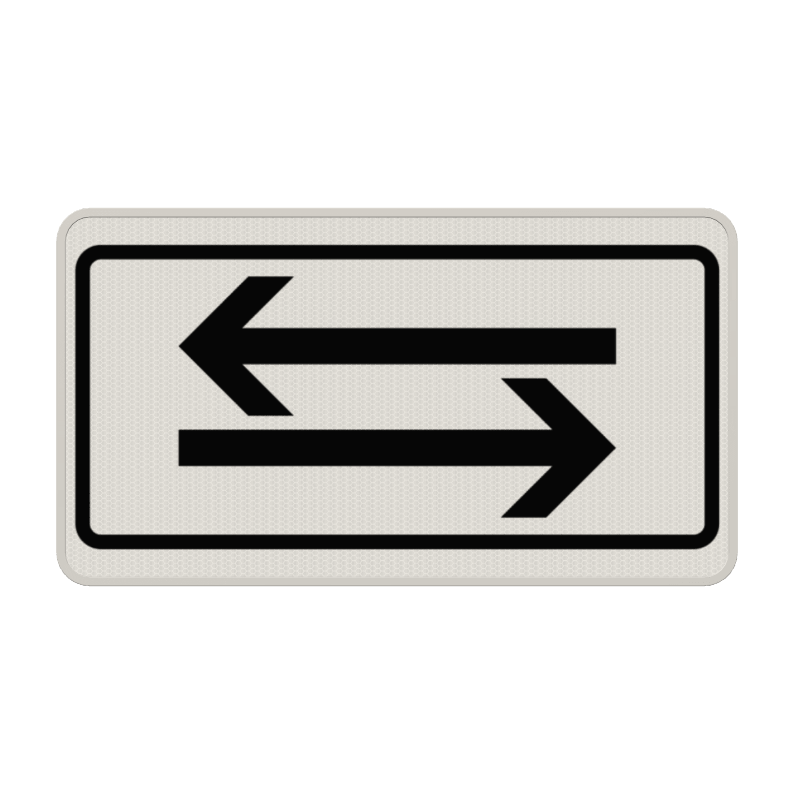 Verkehrszeichen 1000-30 - beide Richtungen, zwei gegengerichtete waagerechte Pfeile