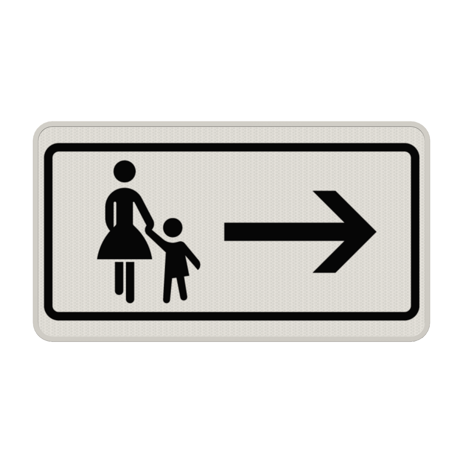 Verkehrszeichen 1000-22 - Fußgänger Gehweg gegenüber benutzen