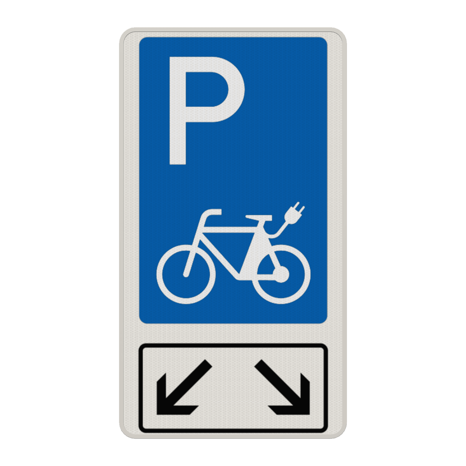 Parkschilder - 2 Parkplätze Nur Elektrisch Fahrrad
