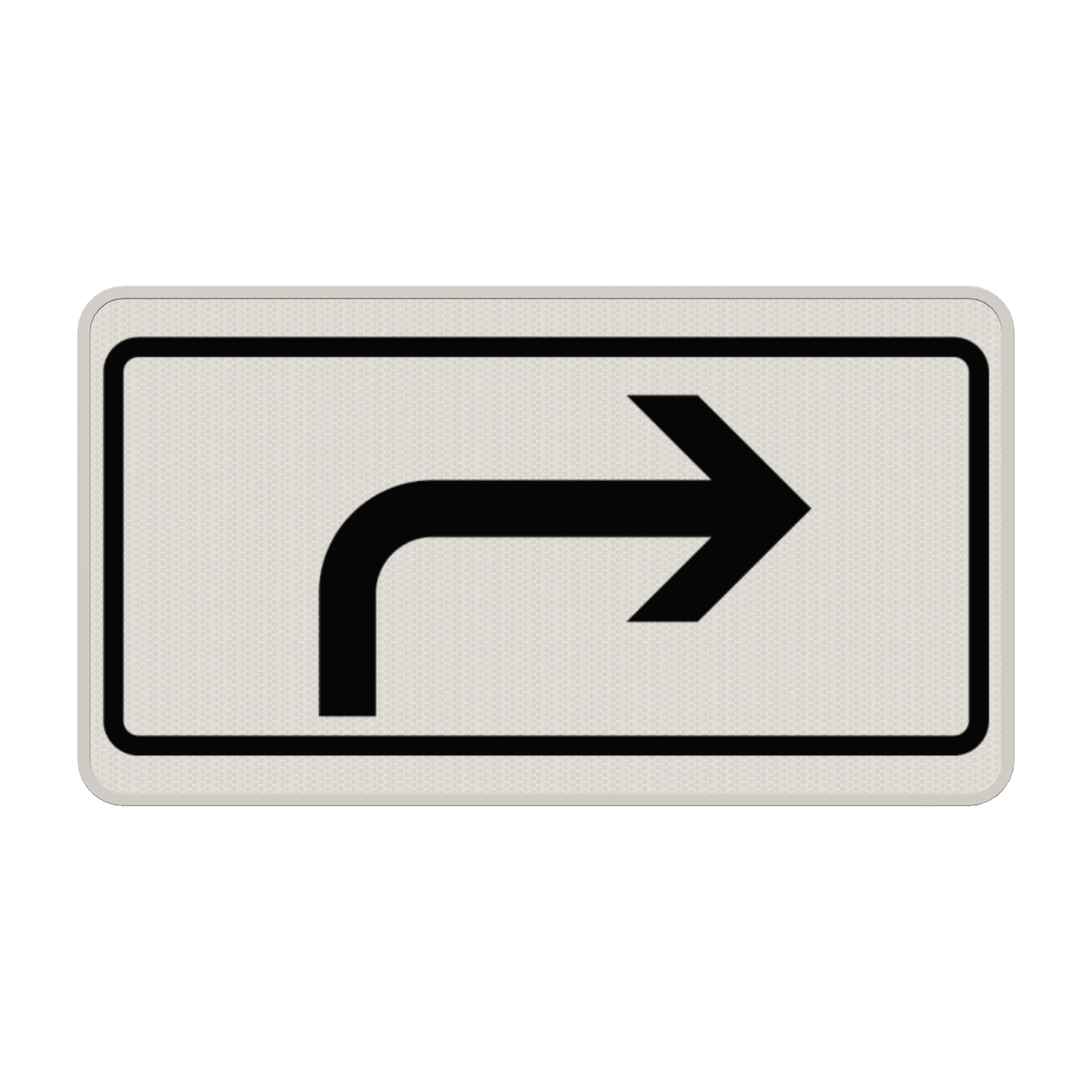 Verkehrszeichen 1000-21 - Richtung der Gefahrstelle, rechtsweisend