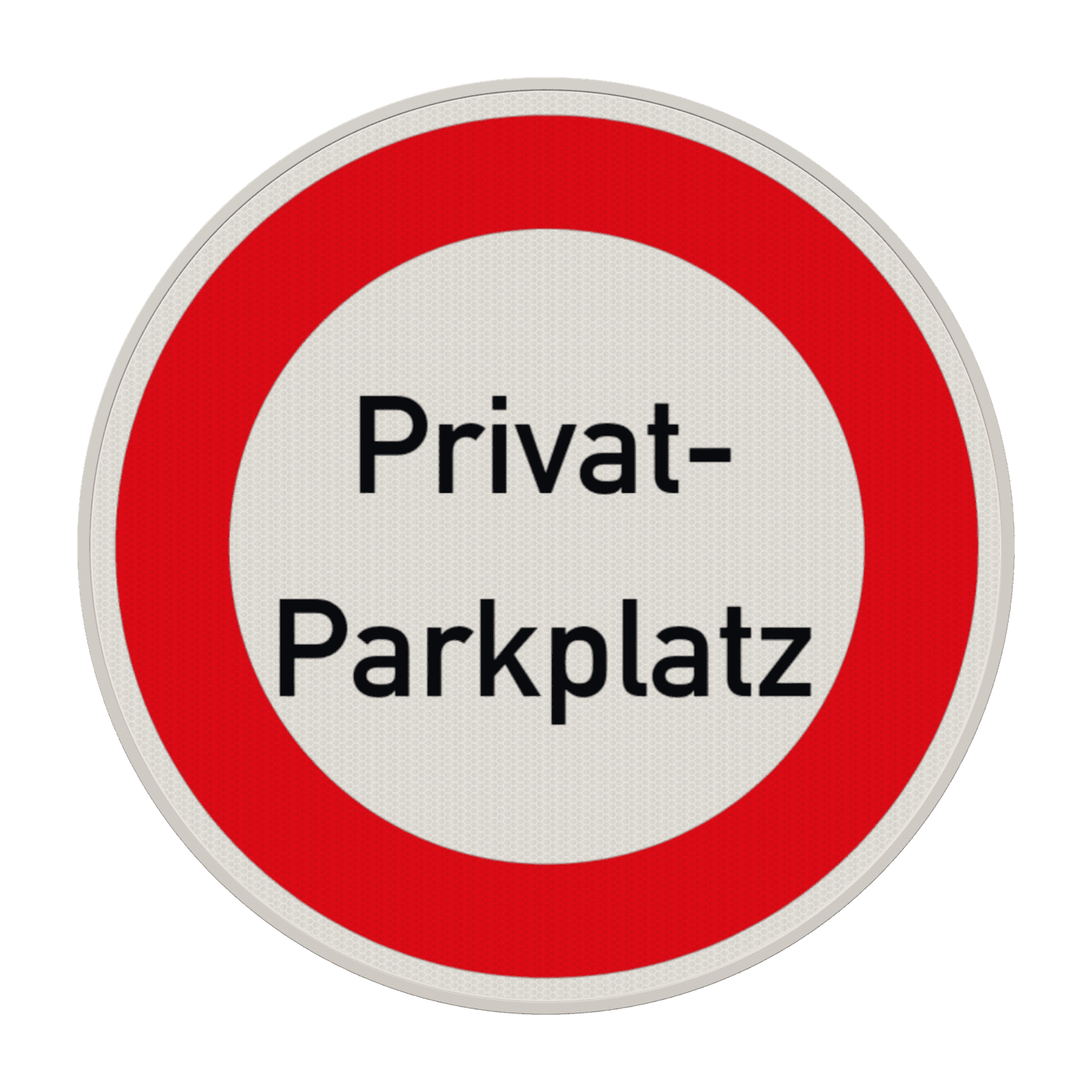 Verbotsschild - Privat-Parkplatz