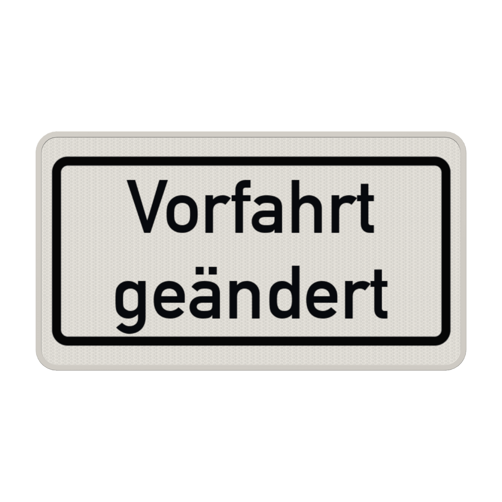 Verkehrszusatzeichen 1008-30 - Vorfahrt geändert