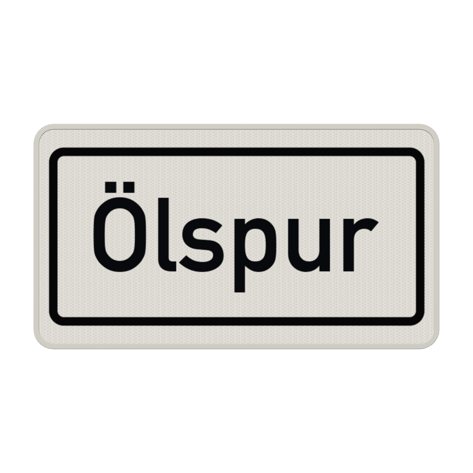 Verkehrszusatzeichen 1007-30 - Ölspur