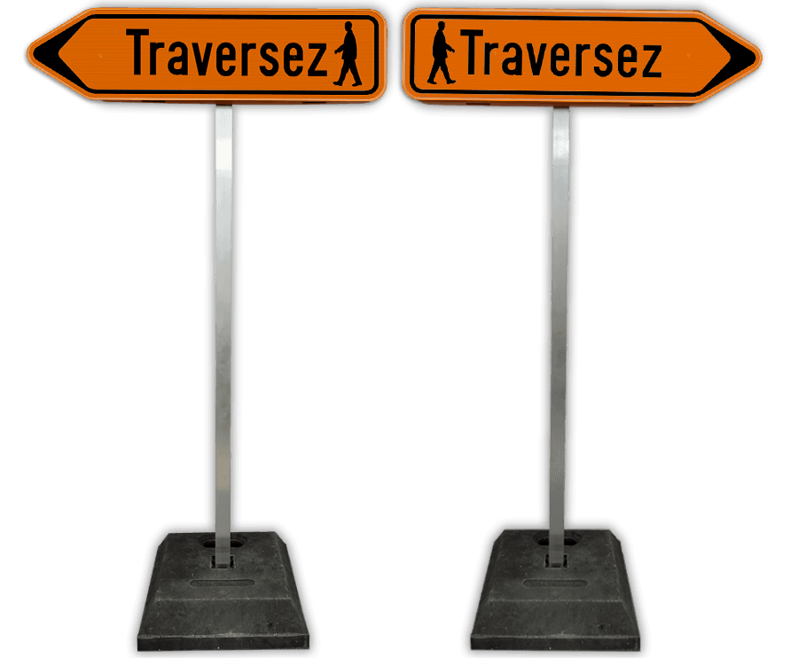 Ensemble complet de passages pour piétons