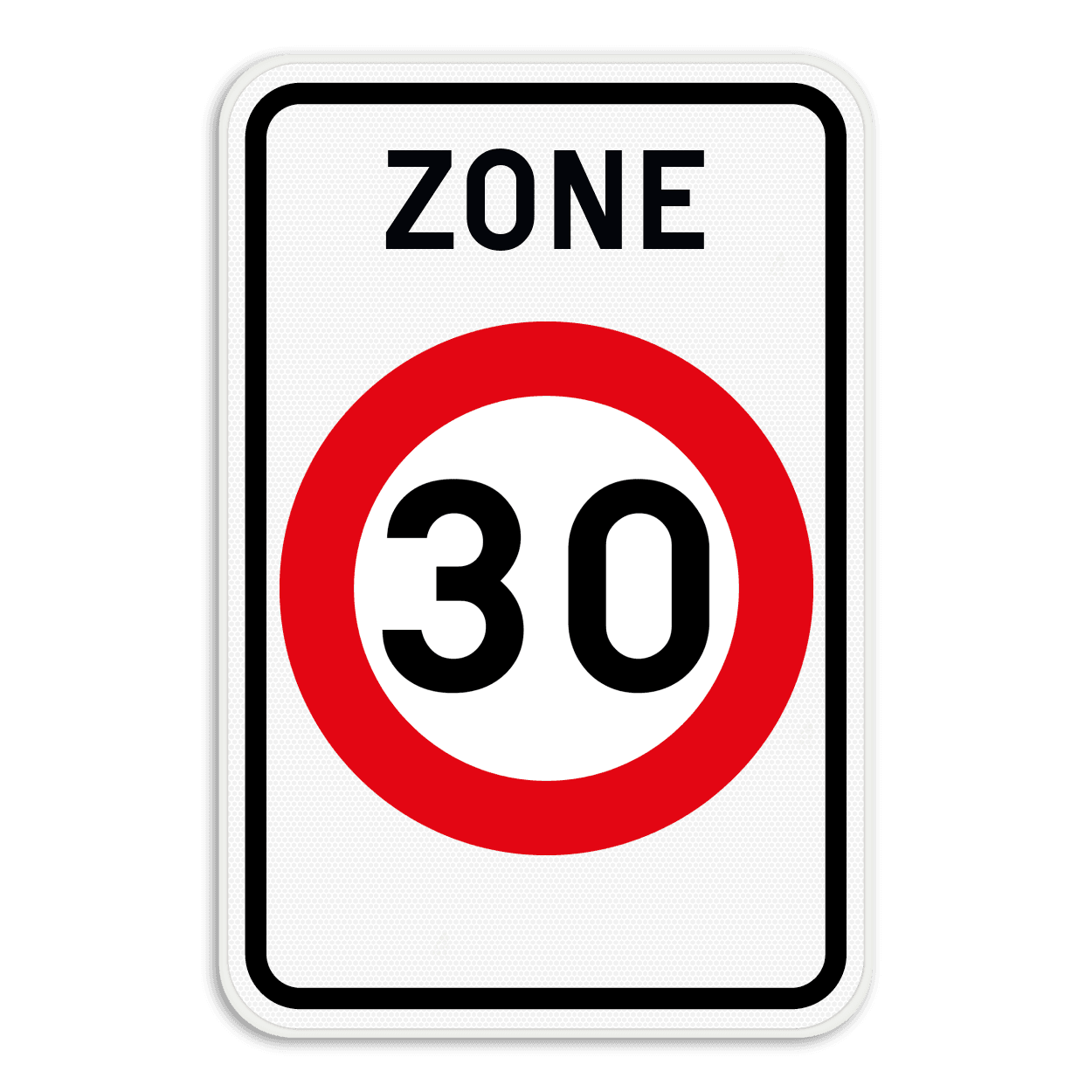 Verkeersbord SB250 F4a - Zone 30