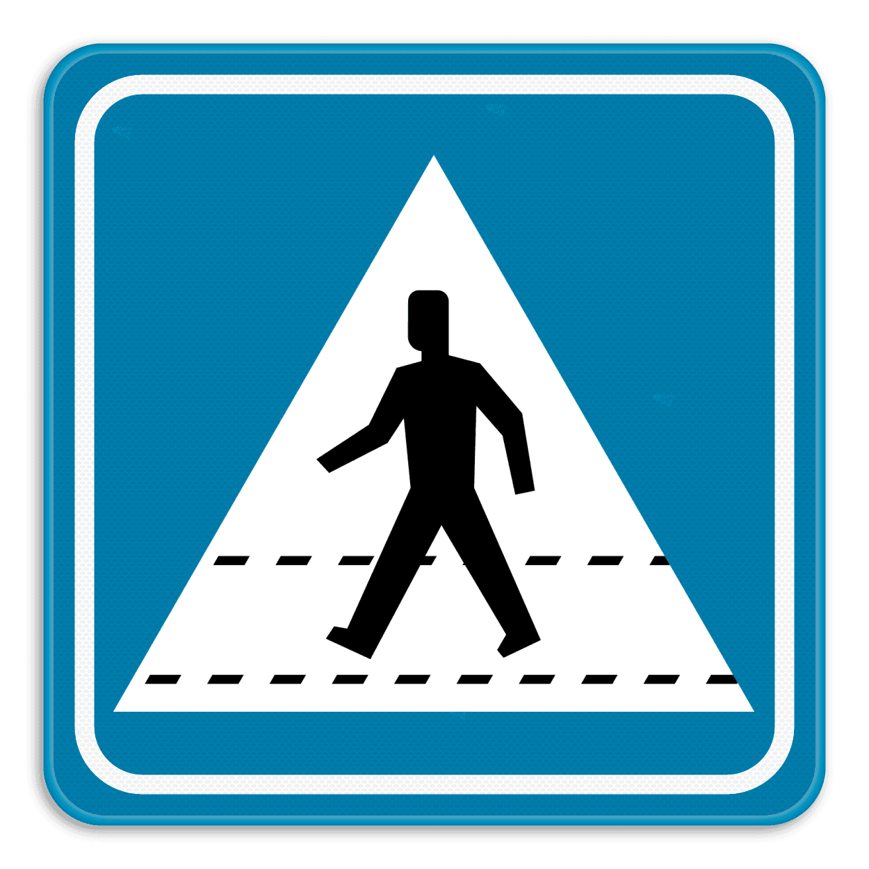 Verkeersbord SB250 F49 - Oversteekplaats voetgangers