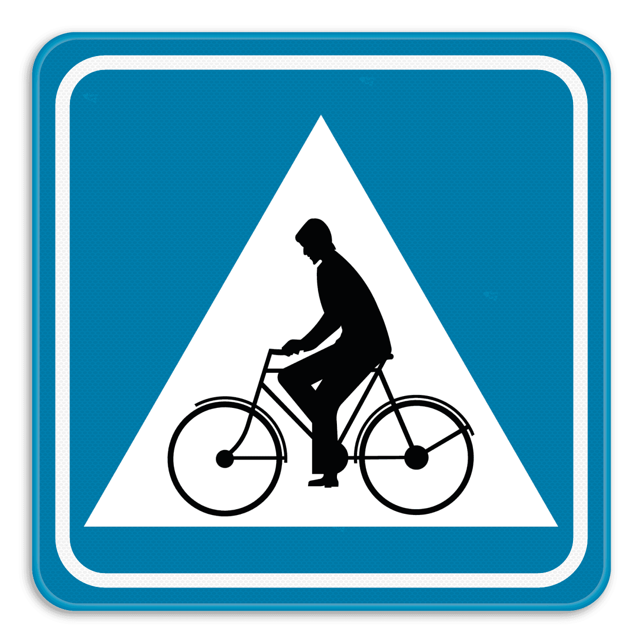 Verkeersbord SB250 F50 - Oversteekplaats fietsers