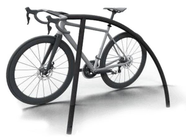Fahrradbügel Stahl Ø48 mm 1400x850 mm anthrazitgrau