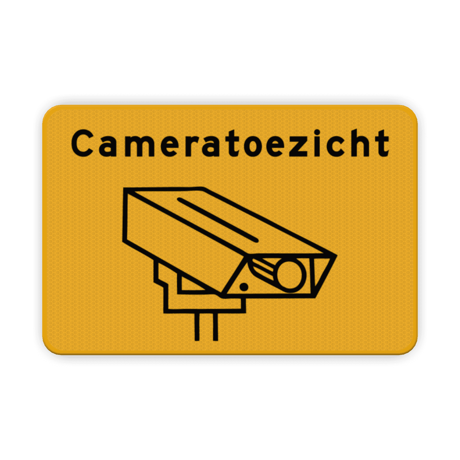 Informatiebord geel/zwart cameratoezicht - BP04