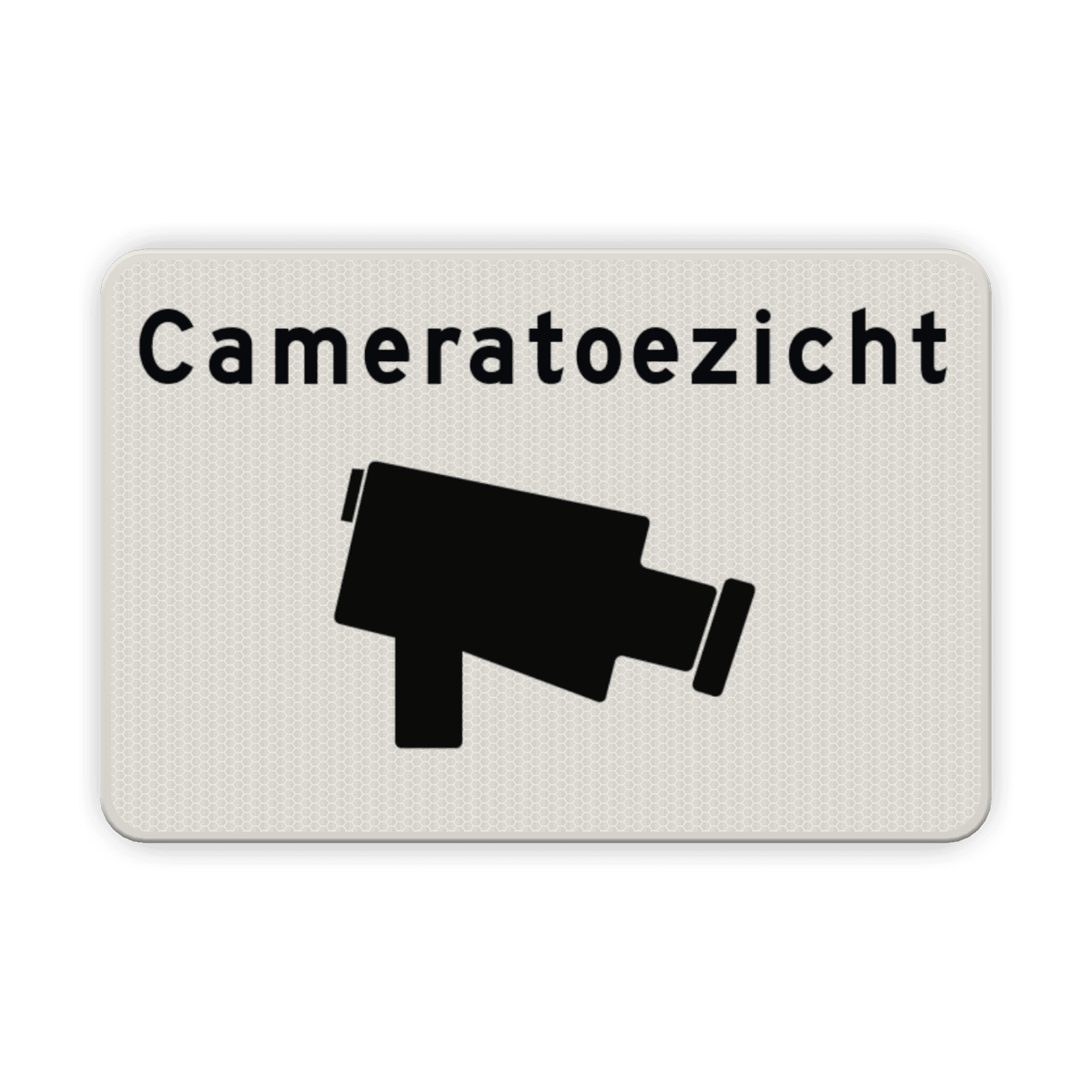 Verkeersbord cameratoezicht - reflecterend
