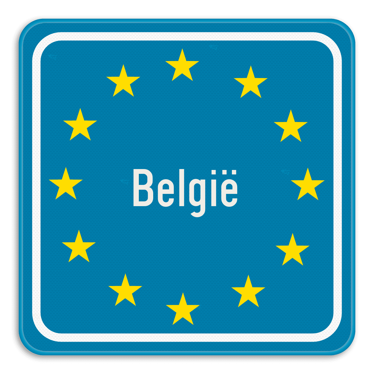 Gepersonaliseerd grensbord Europa SB250