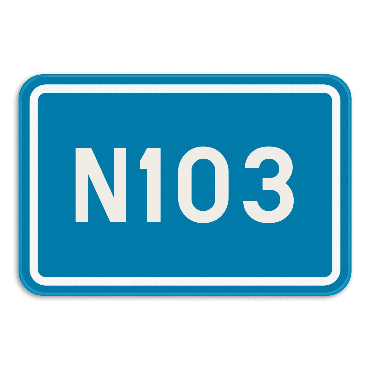 Verkeersbord SB250 F23a - Nummer van een gewone weg