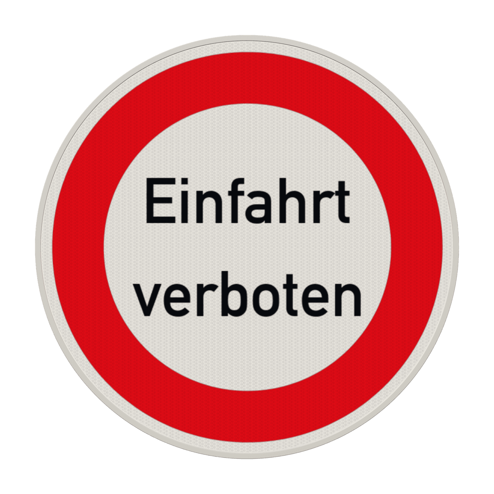 Verbotsschild - Einfahrt verboten