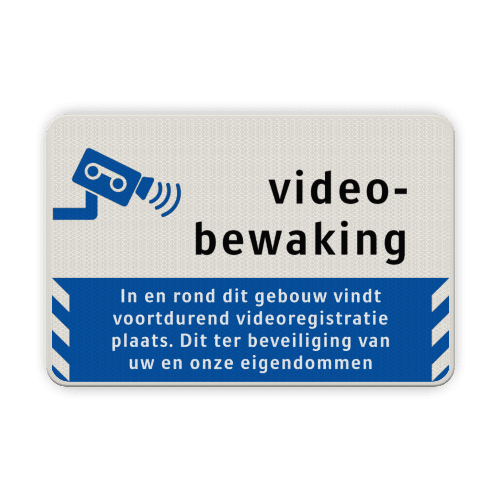 Informatiebord videobewaking BP06 - reflecterend