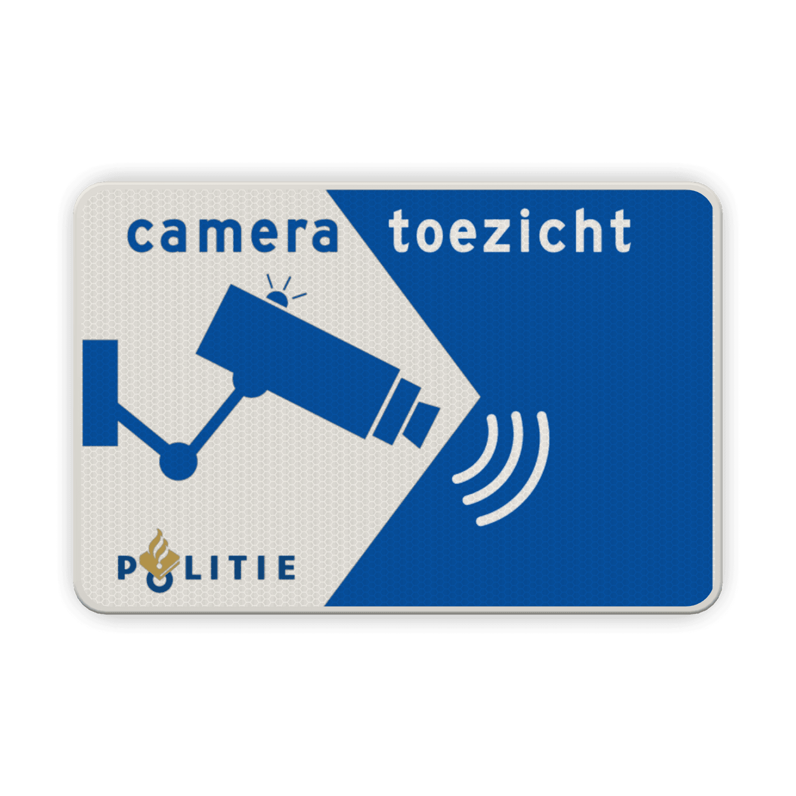 Verkeersbord cameratoezicht politie - reflecterend