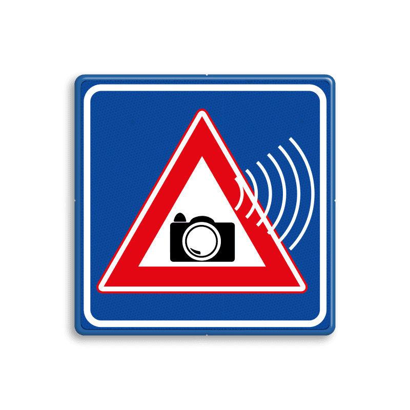 Roodlicht controle camerabewaking verkeersbord