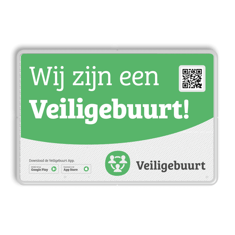 Buurtpreventiebord Veiligebuurt.nl