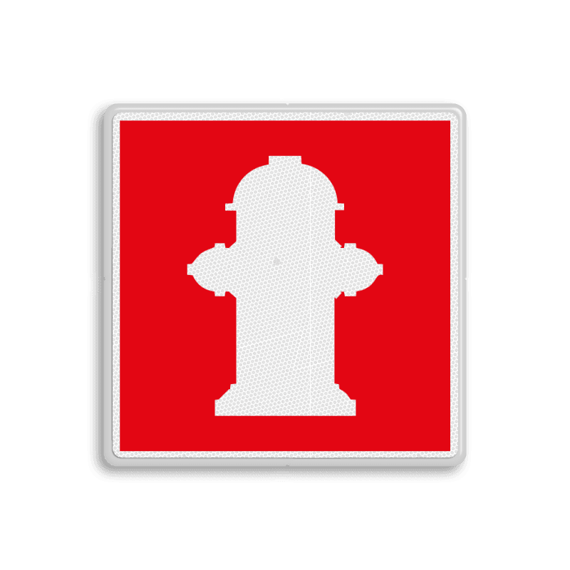 Brand bord met pictogram Brandkraan of  Fire Hydrant