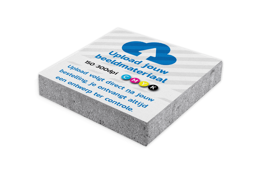 Stoeptegel met opdruk eigen ontwerp - 300x300x60mm met facetrand